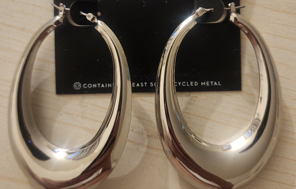 Simply Vera Vera Wang Shiny Silver Teardrop Earrings